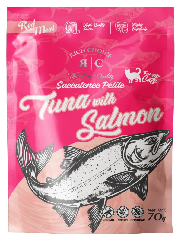 Copy of RC POUCH RED MEAT TUNA W SALMON FRONT