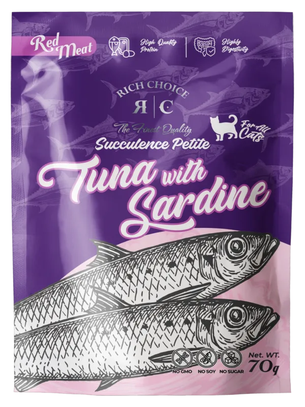 Copy of RC POUCH RED MEAT TUNA W SARDINE FRONT
