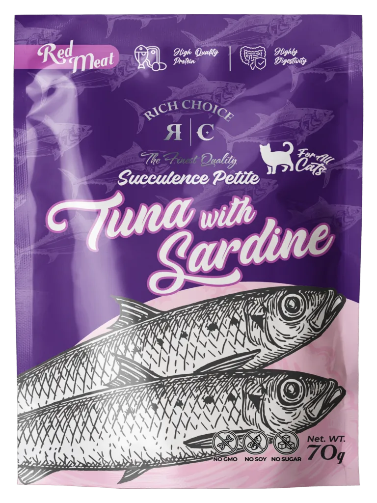Copy of RC POUCH RED MEAT TUNA W SARDINE FRONT