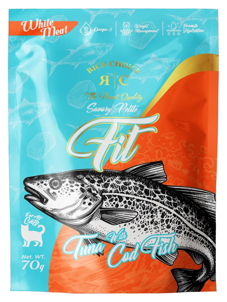 Copy of RC POUCH WHITE MEAT TUNA W COD FISH FRONT