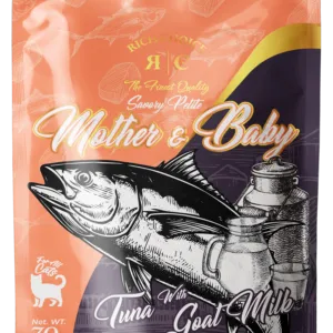 RICH CHOICE POUCH FOOD WHITE MEAT TUNA WITH GOAT MILK