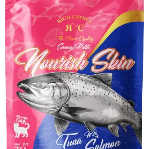 RICH CHOICE POUCH FOOD WHITE MEAT TUNA WITH SALMON