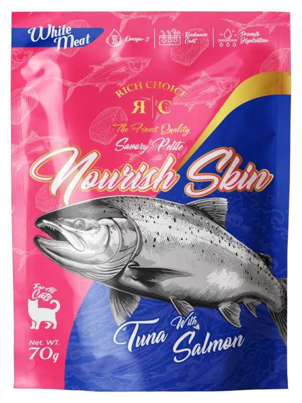 Copy of RC POUCH WHITE MEAT TUNA W SALMON FRONT