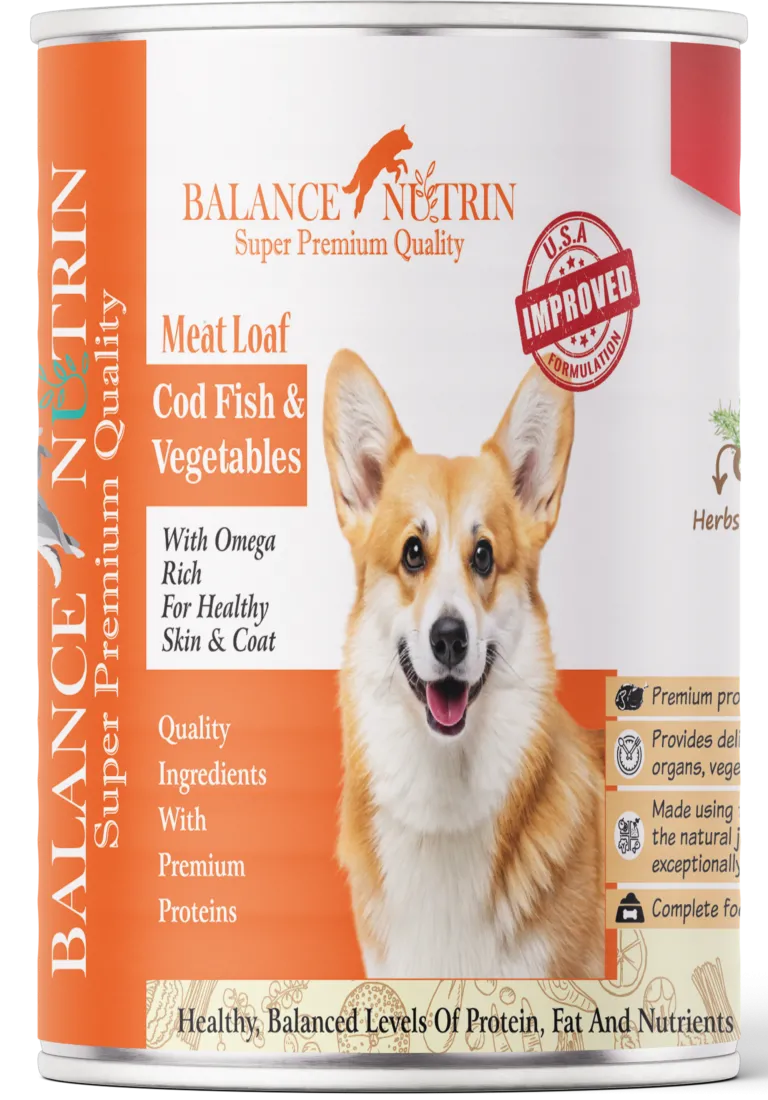 BALANCE NUTRIN MEAT LOAF - COD FISH & VEGETABLES FRONT