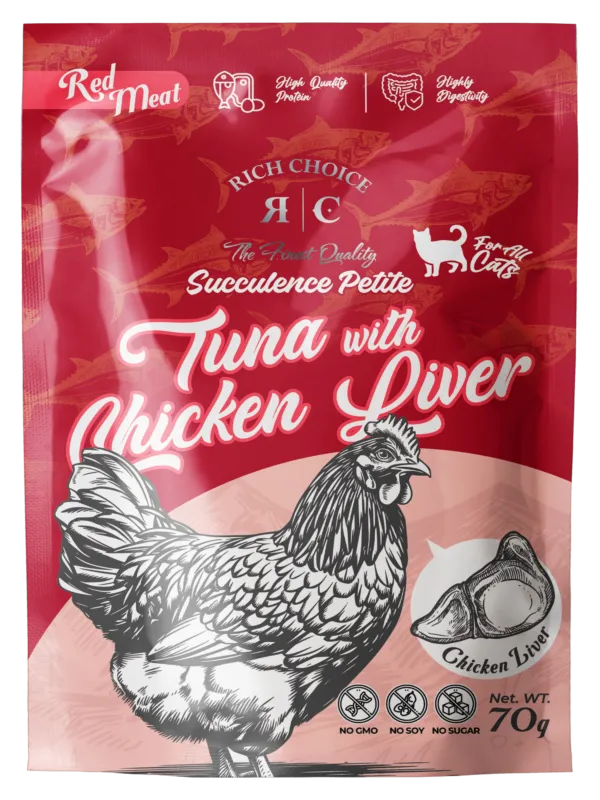 Copy of RC POUCH RED MEAT TUNA W CHICKEN LIVER FRONT