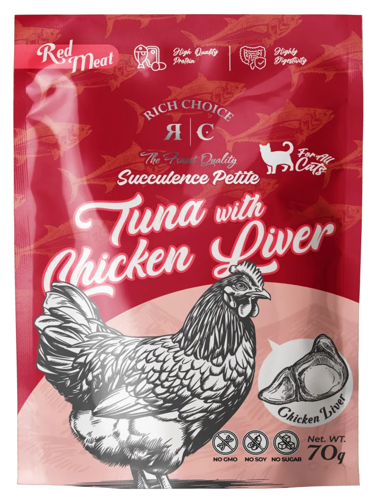 Copy of RC POUCH RED MEAT TUNA W CHICKEN LIVER FRONT